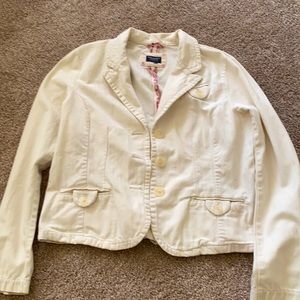 American Eagle white jacket. size Medium